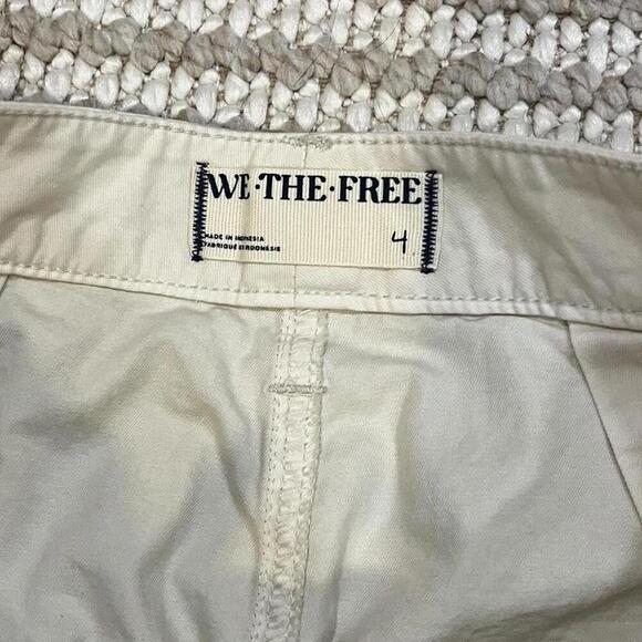 We The Free By Free People Rylee Wide Leg Chino Cotton Barrel Trousers - Picture 3 of 8